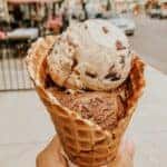 Ice cream in a cone