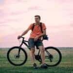 Man on a bike