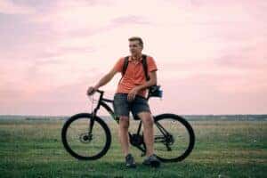 Man on a bike