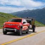 Red 2026 Chevy Silverado truck