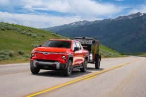 Red 2026 Chevy Silverado truck