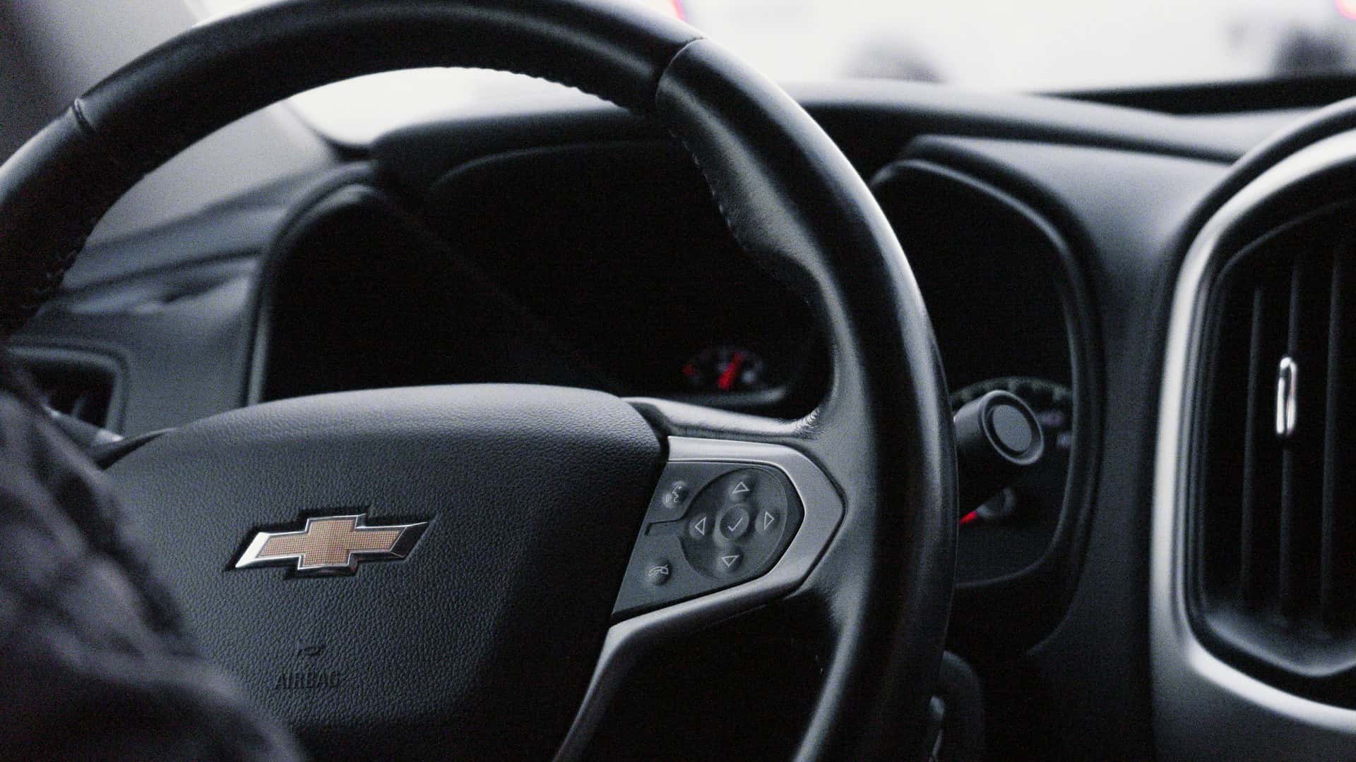 Interior of Chevy vehicle