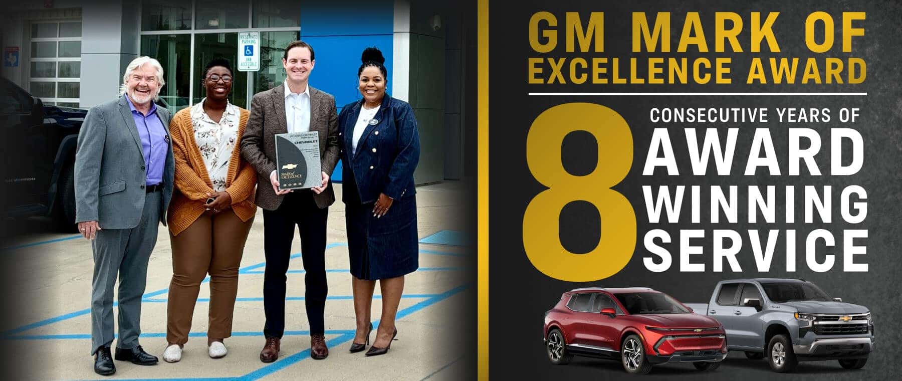 Jay Hodge Chevrolet Receives 8 Consecutive GM Mark of Excellence Awards - Your Award-Winning Chevrolet Dealer