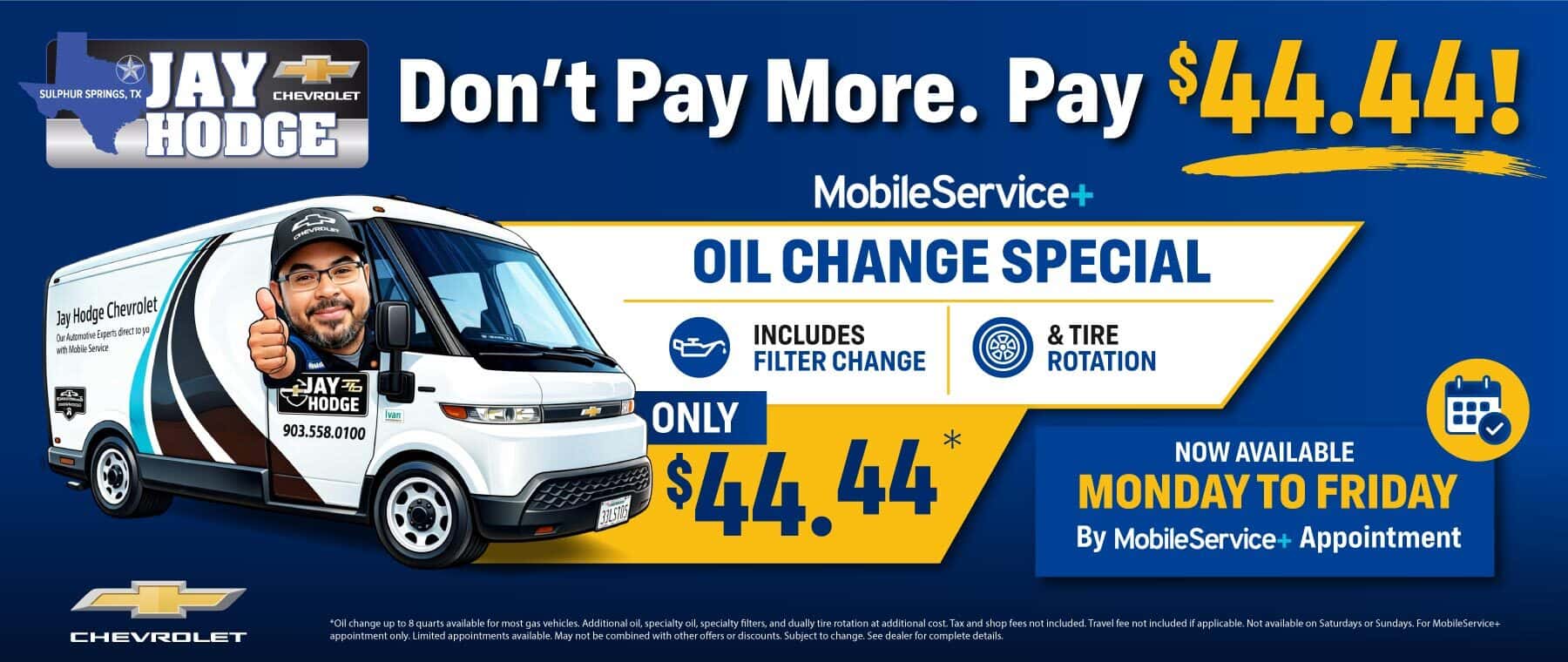 Don't Pay More, Pay $44.44!