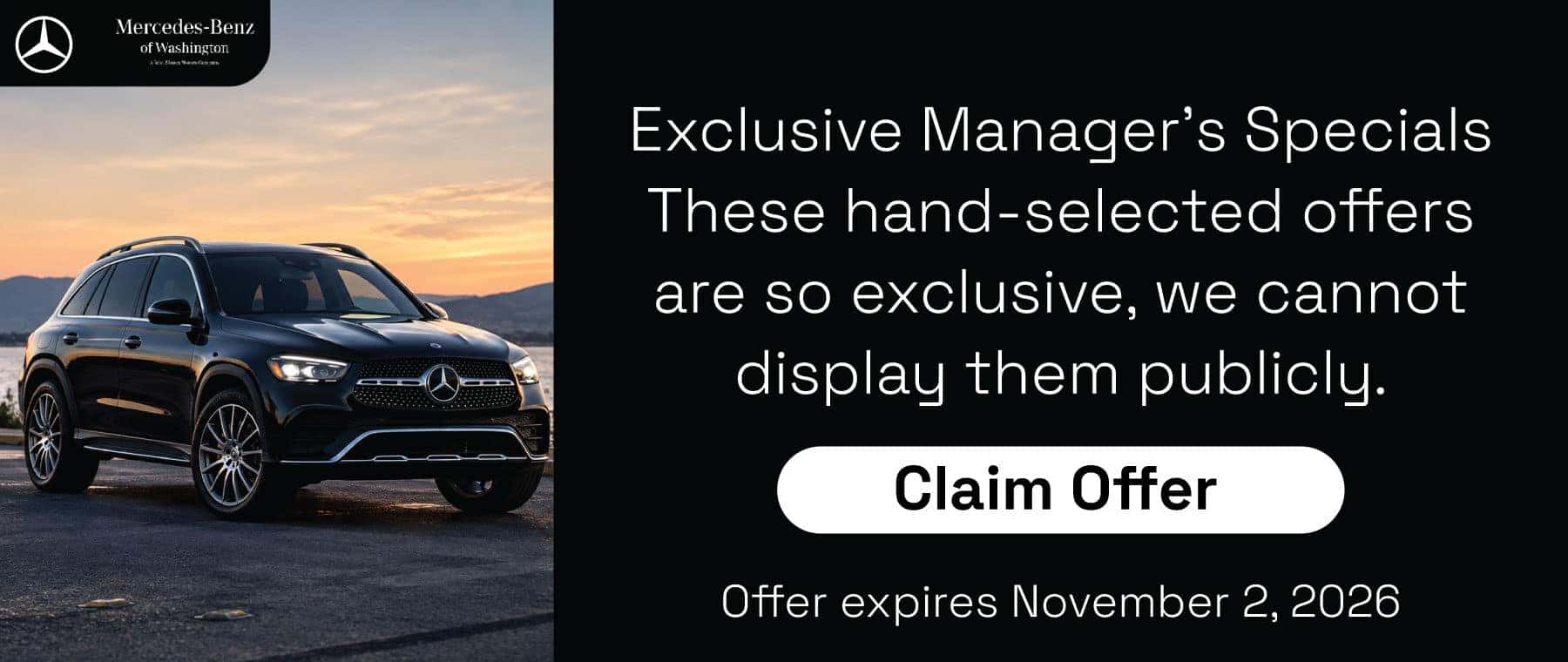 Mercedes Benz October Specials