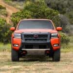 2025 Nissan Frontier PRO-4X front view of the grill