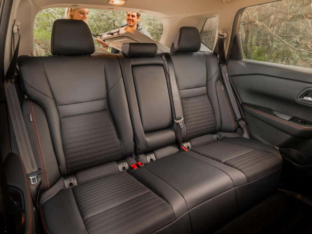 2025 Nissan Rogue with water-repellant leatherette seating, heated seats and steering wheel