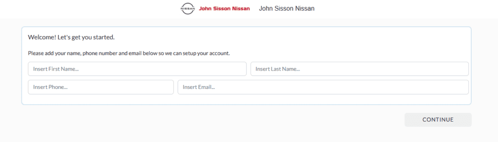 Contact info for service appointment