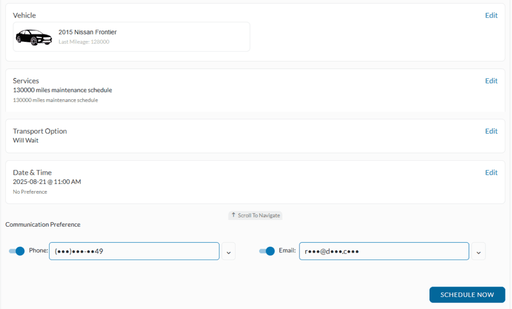 Schedule Service