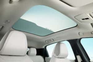 2026 Nissan LEAF available dimming panoramic roof