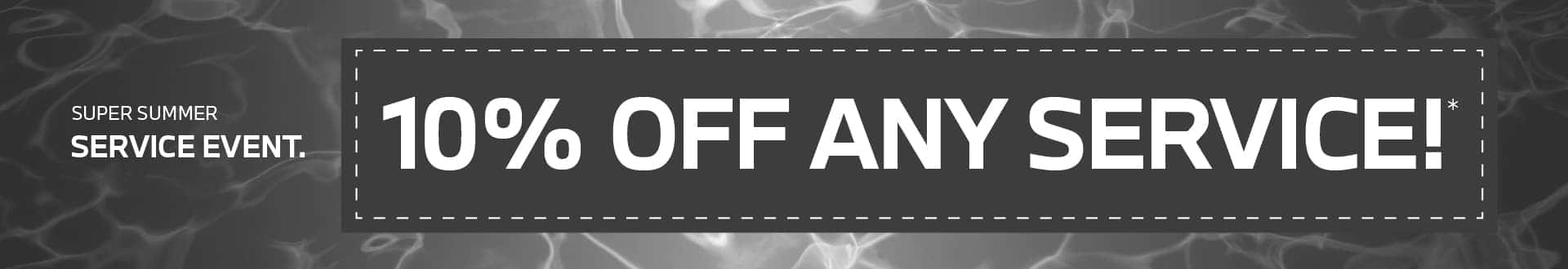 Super Summer Service Event | 10% off any service!