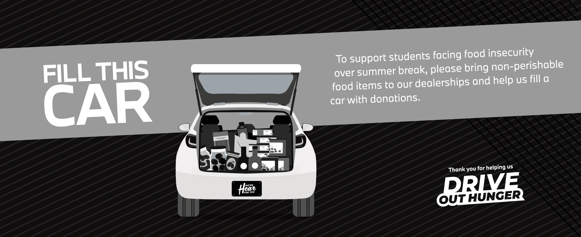 Help Us Drive Away Hunger in Our Community