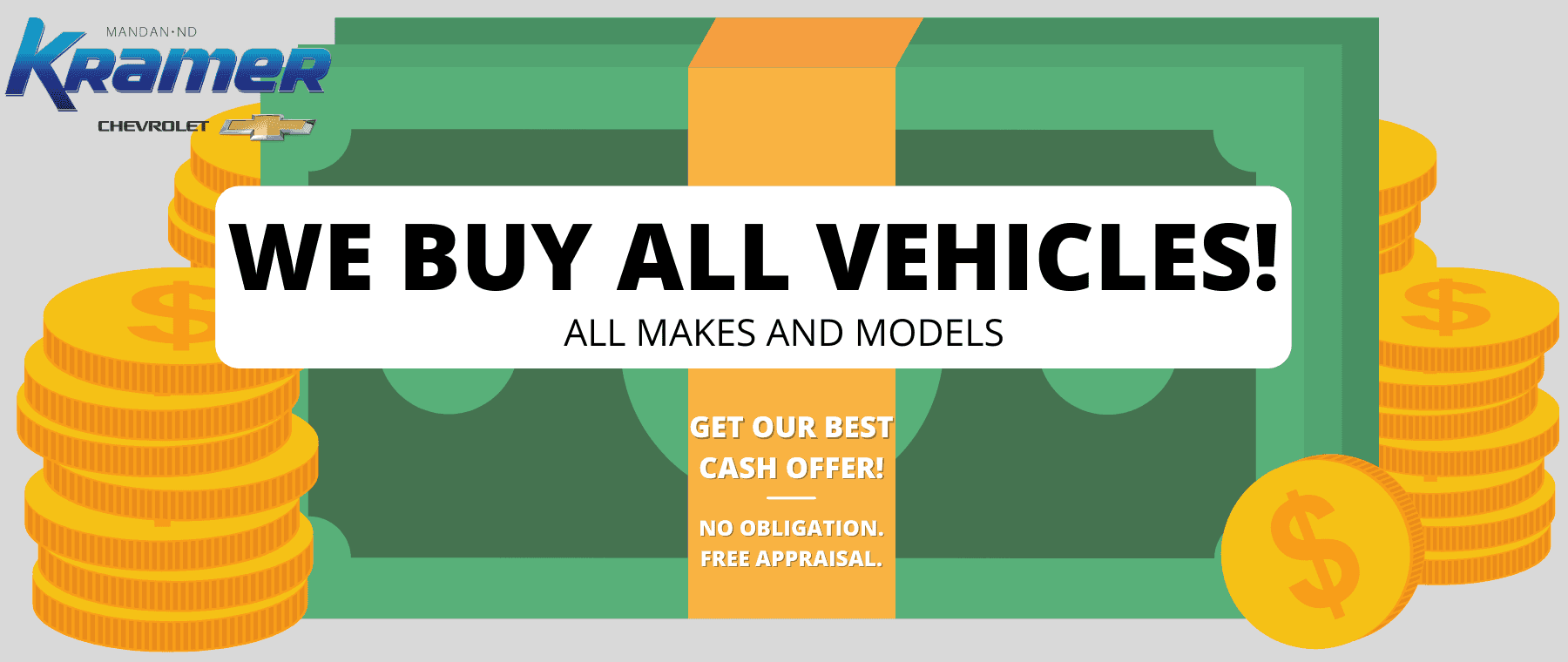 WE BUY ALL VEHICLES – CHEVY