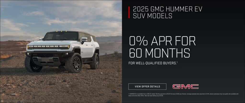 2025 GMC Hummer EV SUV 0% APR 60 Months