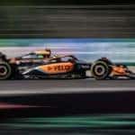 McLaren F1 car racing on track