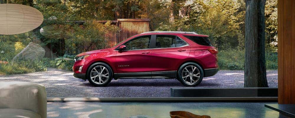 2021 Chevrolet Equinox parked next to outdoor pool