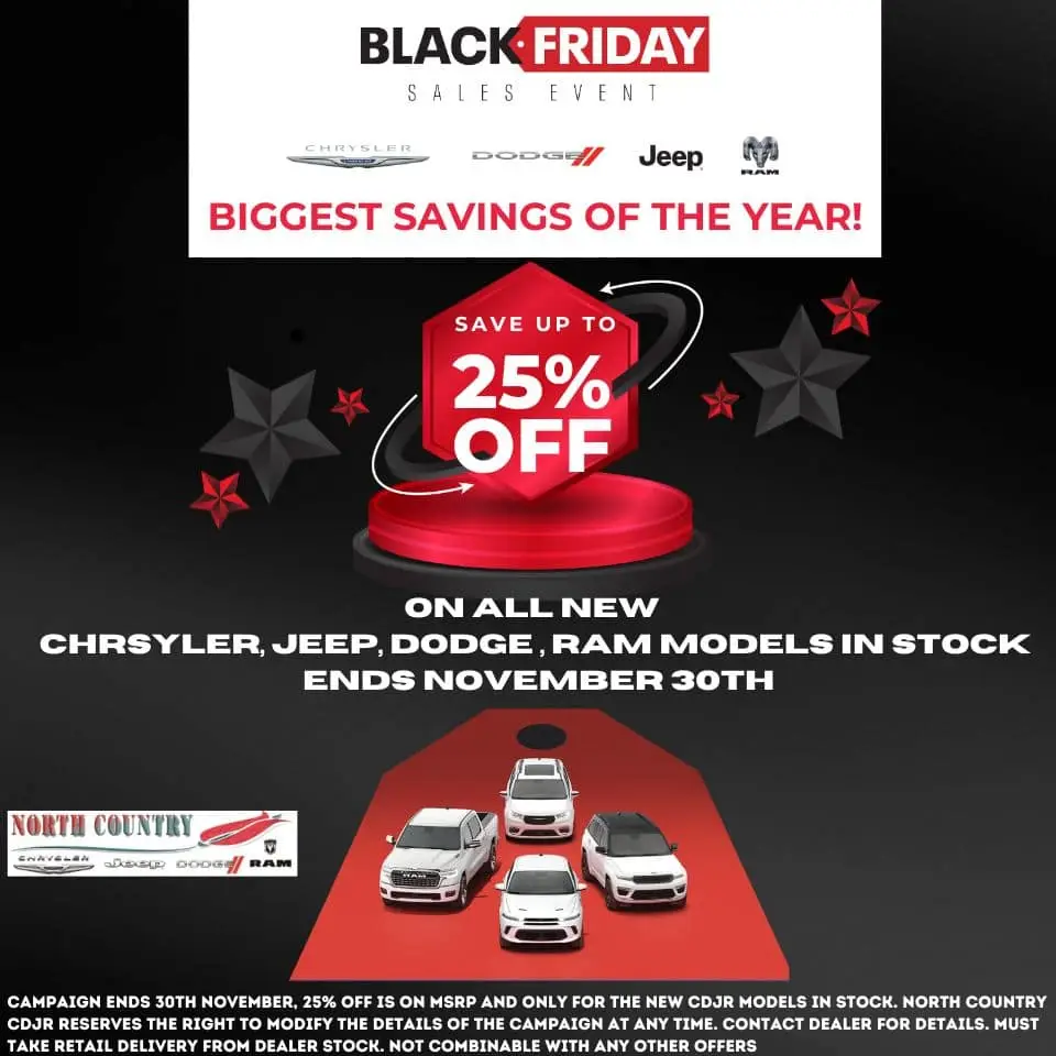 Happy Thanksgiving! Celebrate with North Country Chrysler Dodge Jeep