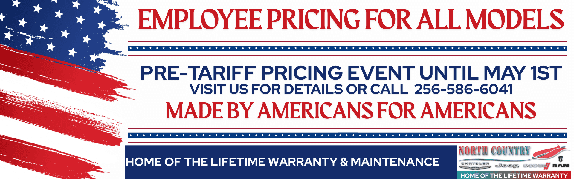Employee Pricing For All - Pre-Tariff Pricing Event