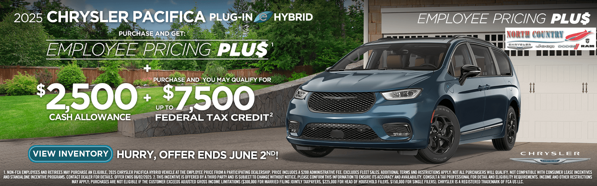 Employee Pricing Plus 2025 Chrysler Pacifica Plug-in Hybrid