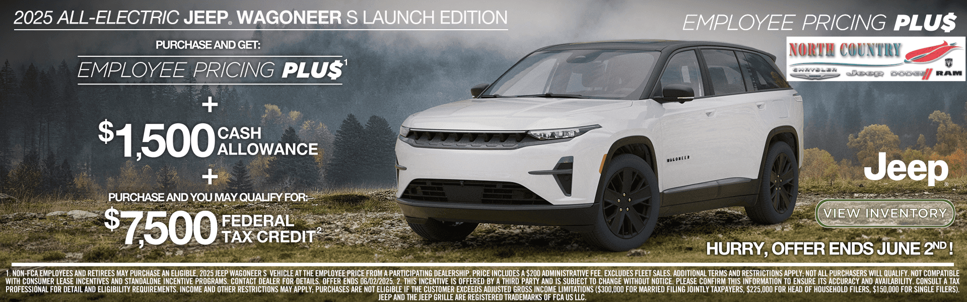 Employee Pricing Plus 2025 Jeep Wagoneer S Launch Edition