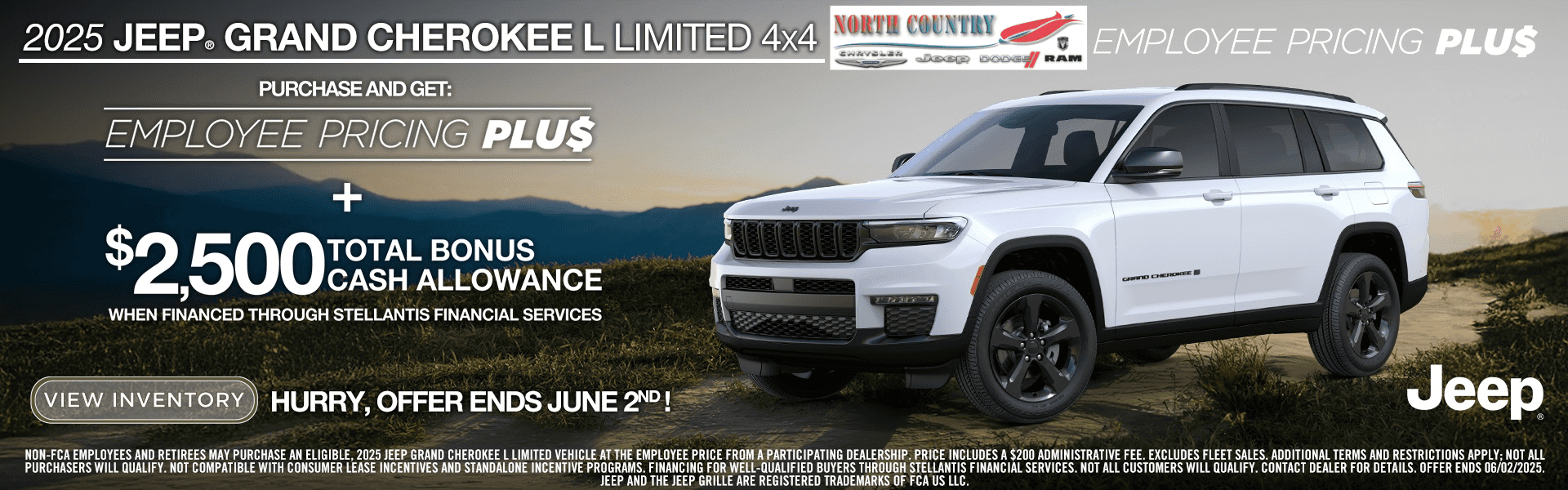 Employee Pricing Plus 2025 Jeep Grand Cherokee L Limited