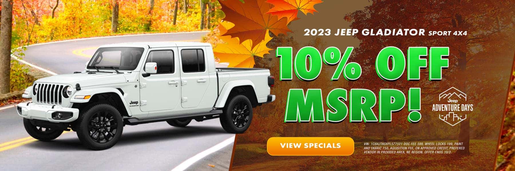 2023 Jeep Gladiator - Sep Specials