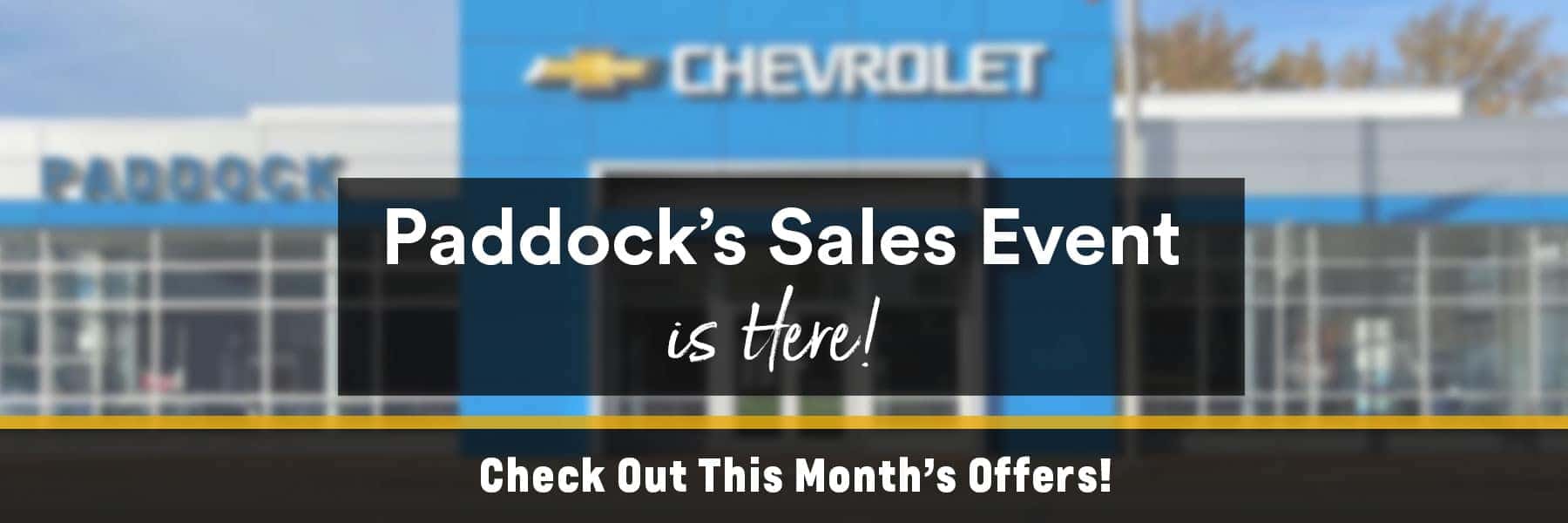 Monthly Specials Paddock Chevrolet Kenmore, NY