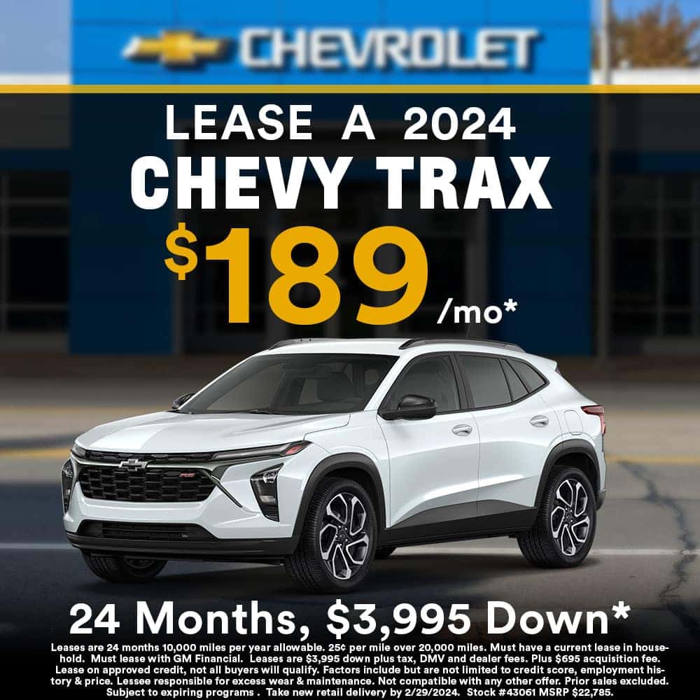 Lease a 2024 Trax for $189