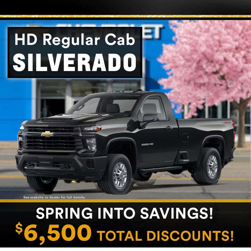 Save $6,500 on Silverado HD Regular Cab