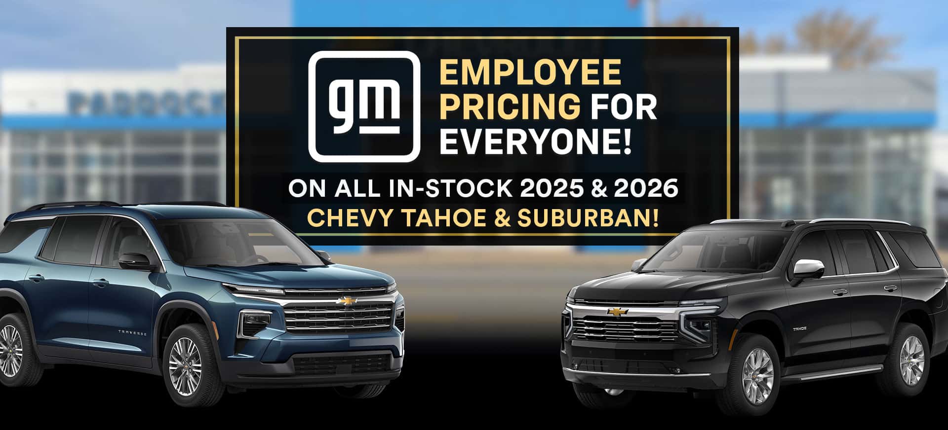 Monthly Specials | Paddock Chevrolet | Kenmore, NY