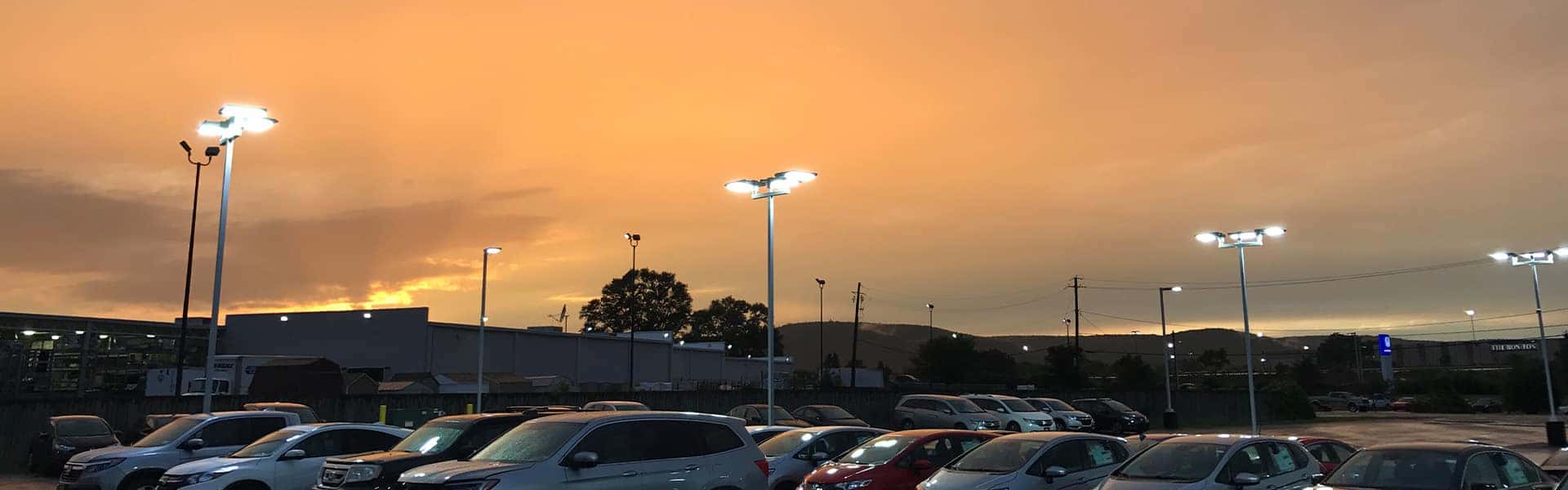 Trading in/selling your vehicle with Performance Chevrolet in Elizabeth City | Sunset over the dealership