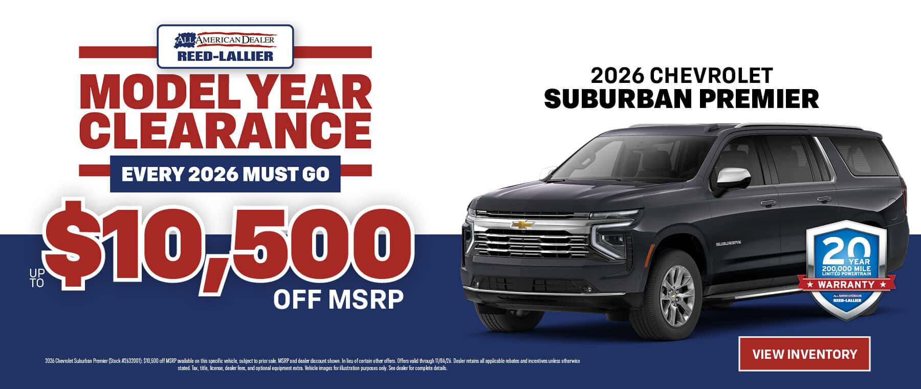 Model Year Clearance
