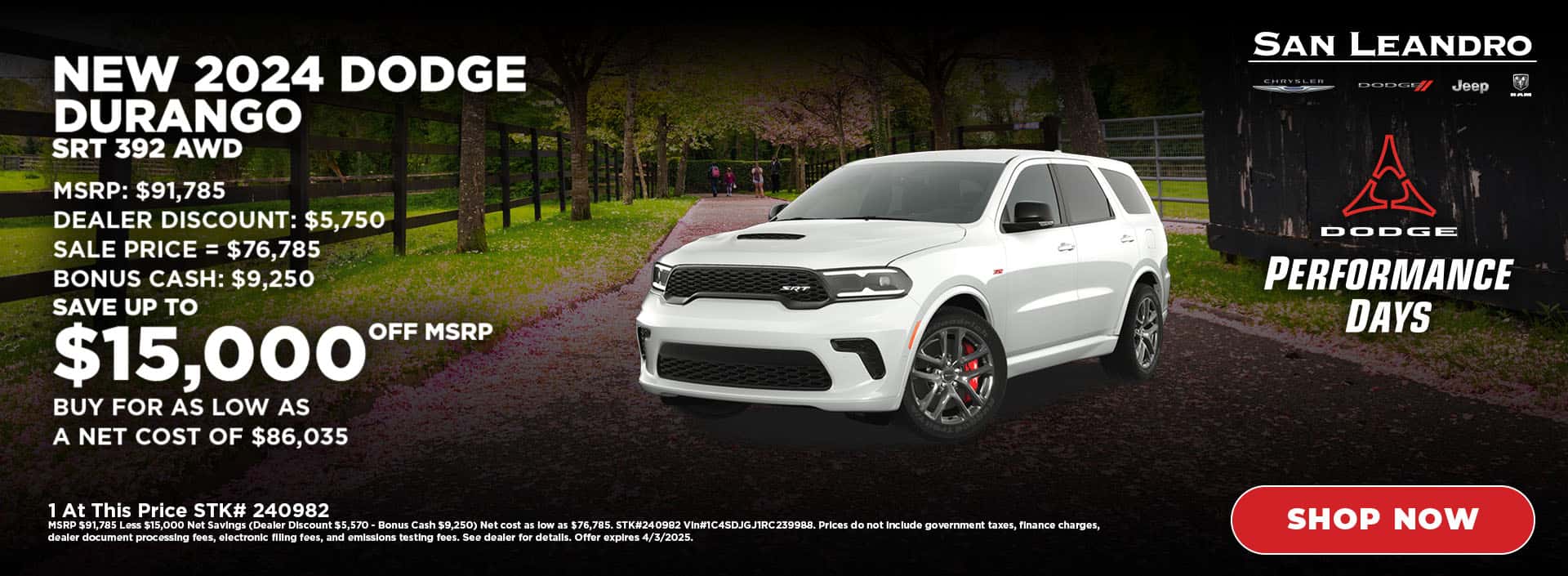 San Leandro Chrysler Dodge Jeep Ram Srt