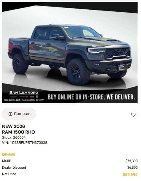 RAM Truck Special