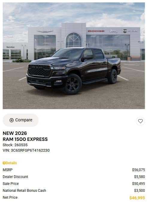 RAM Truck Special