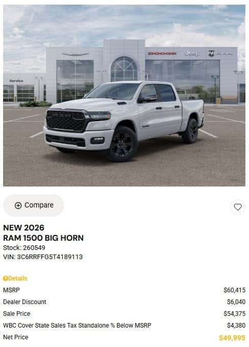 RAM Truck Special