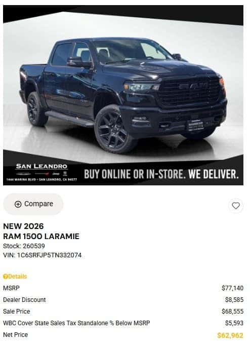 RAM Truck Special
