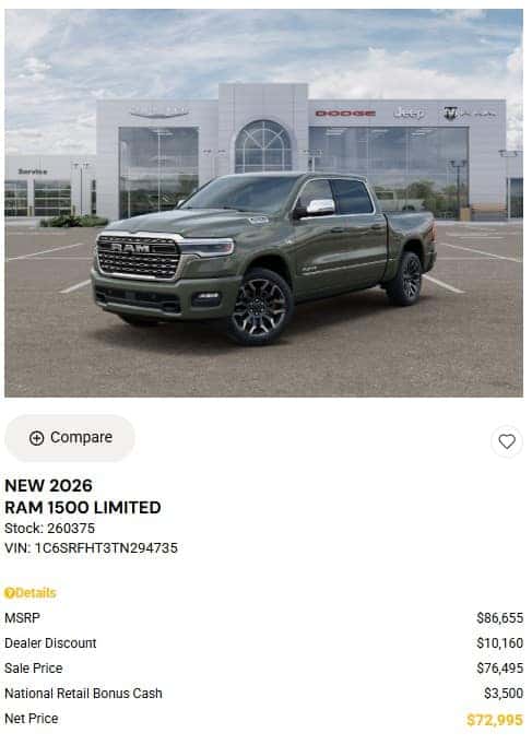 RAM Truck Special