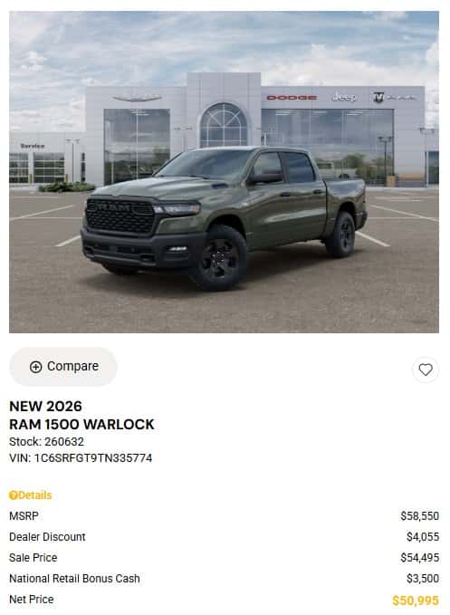 RAM Truck Special