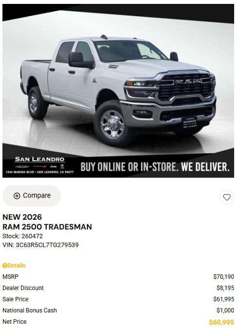 RAM Truck Special