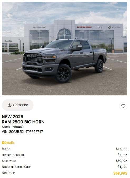RAM Truck Special