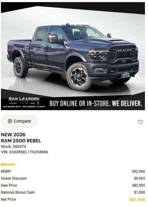 RAM Truck Special