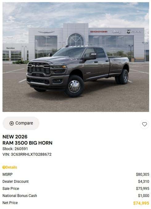 RAM Truck Special