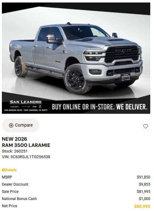 RAM Truck Special