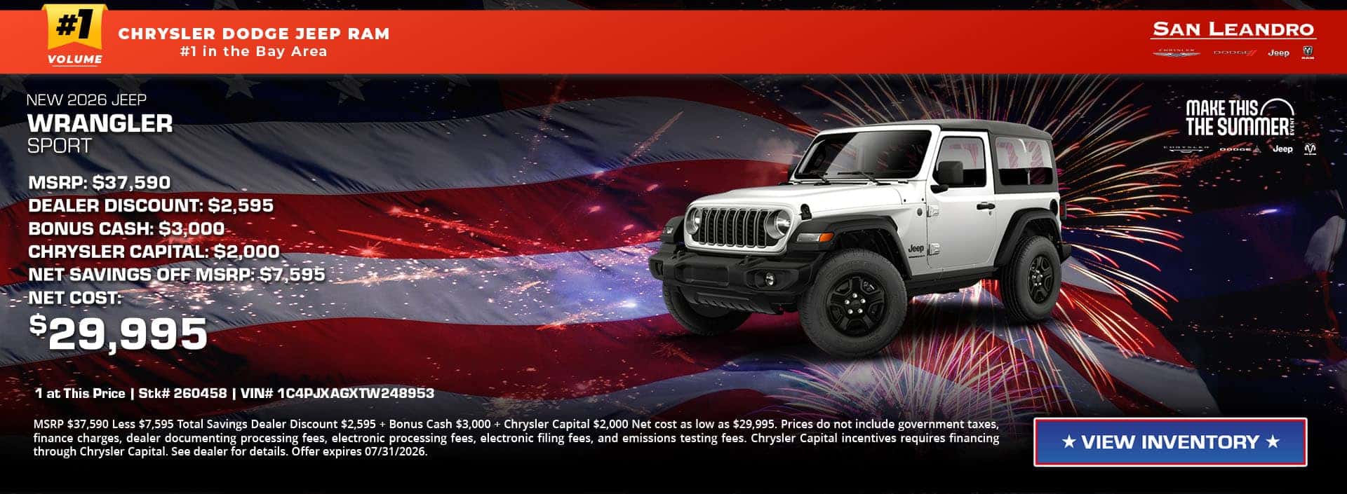 2026 wrangler sport