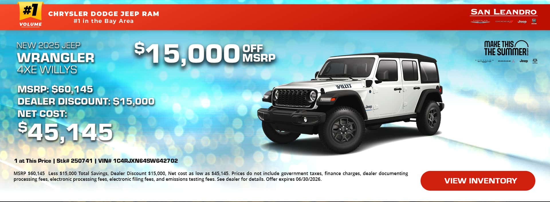 New 2025 Jeep Wrangler 4XE Willys
