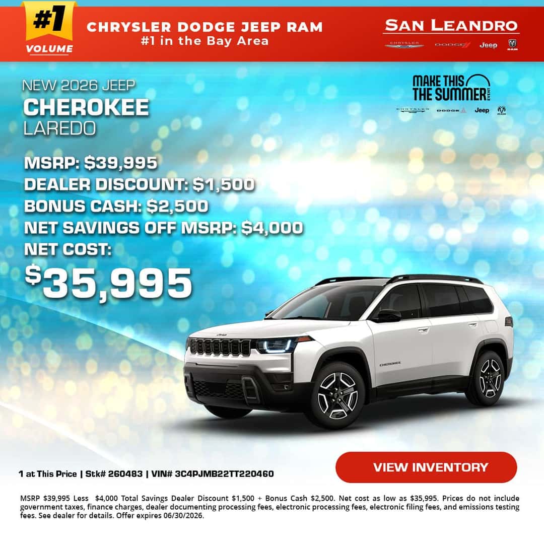 New 2026 Jeep Cherokee Laredo