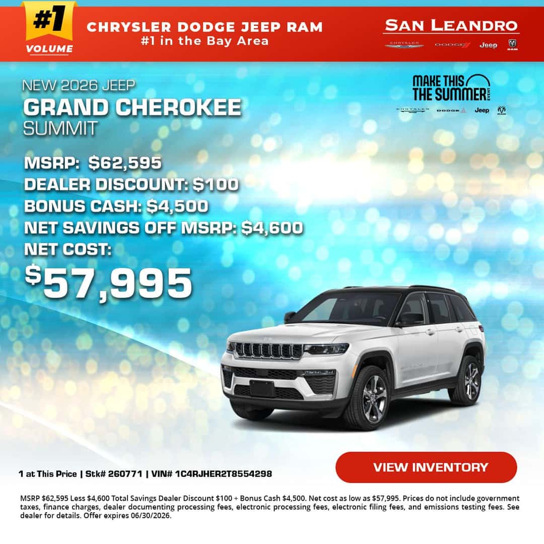 New 2026 Jeep Grand Cherokee Summit