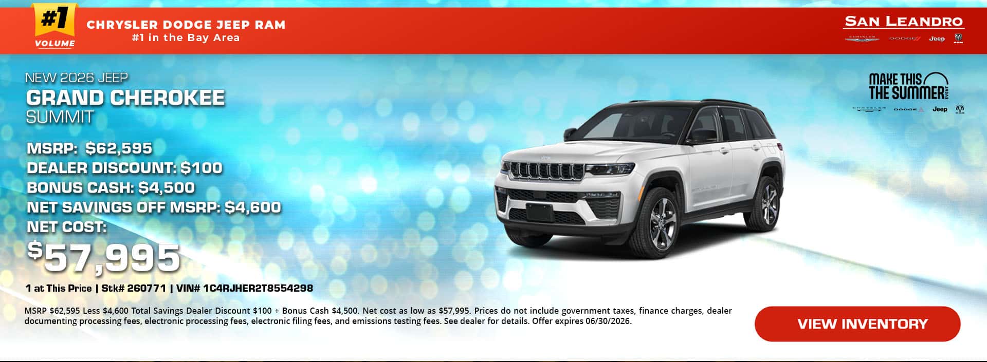 New 2026 Jeep Grand Cherokee Summit