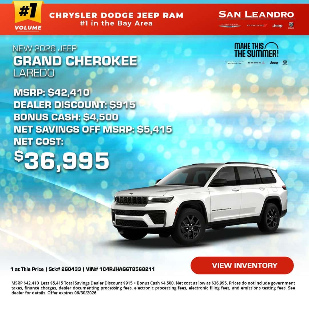 New 2026 Jeep Grand Cherokee Laredo